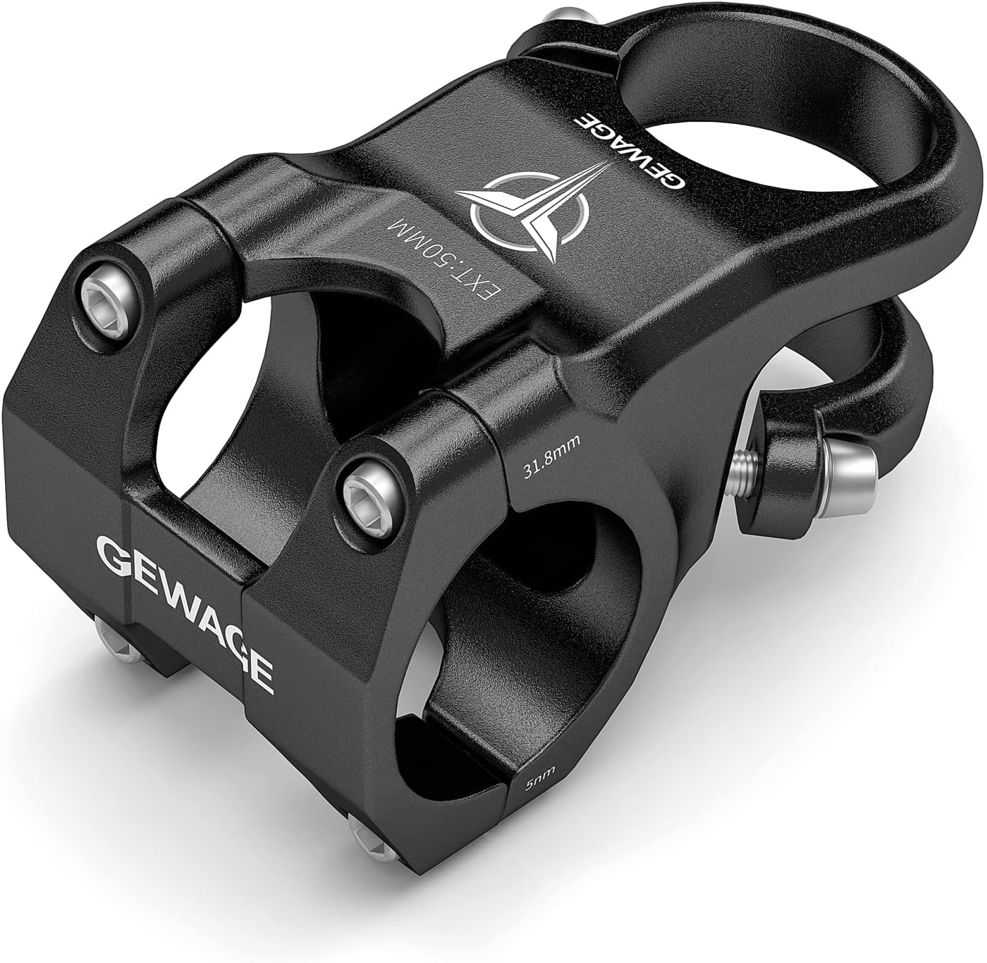 GEWAGE 31.8 Bike Stem Mountain Bike Stem -8 Degree Short Handlebar Stem Drop for Road Bike, Mountain Bike, MTB, BMX