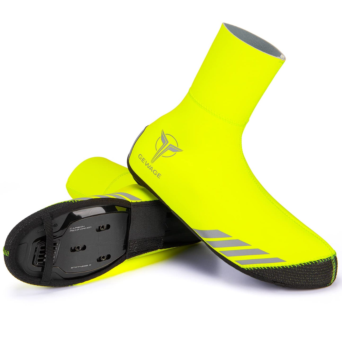GEWAGE Cycling Shoe Covers Winter Thermal Warm Cycling Overshoes Water Resistant Windproof Bike Bicycle Shoe Covers for Man Woman
