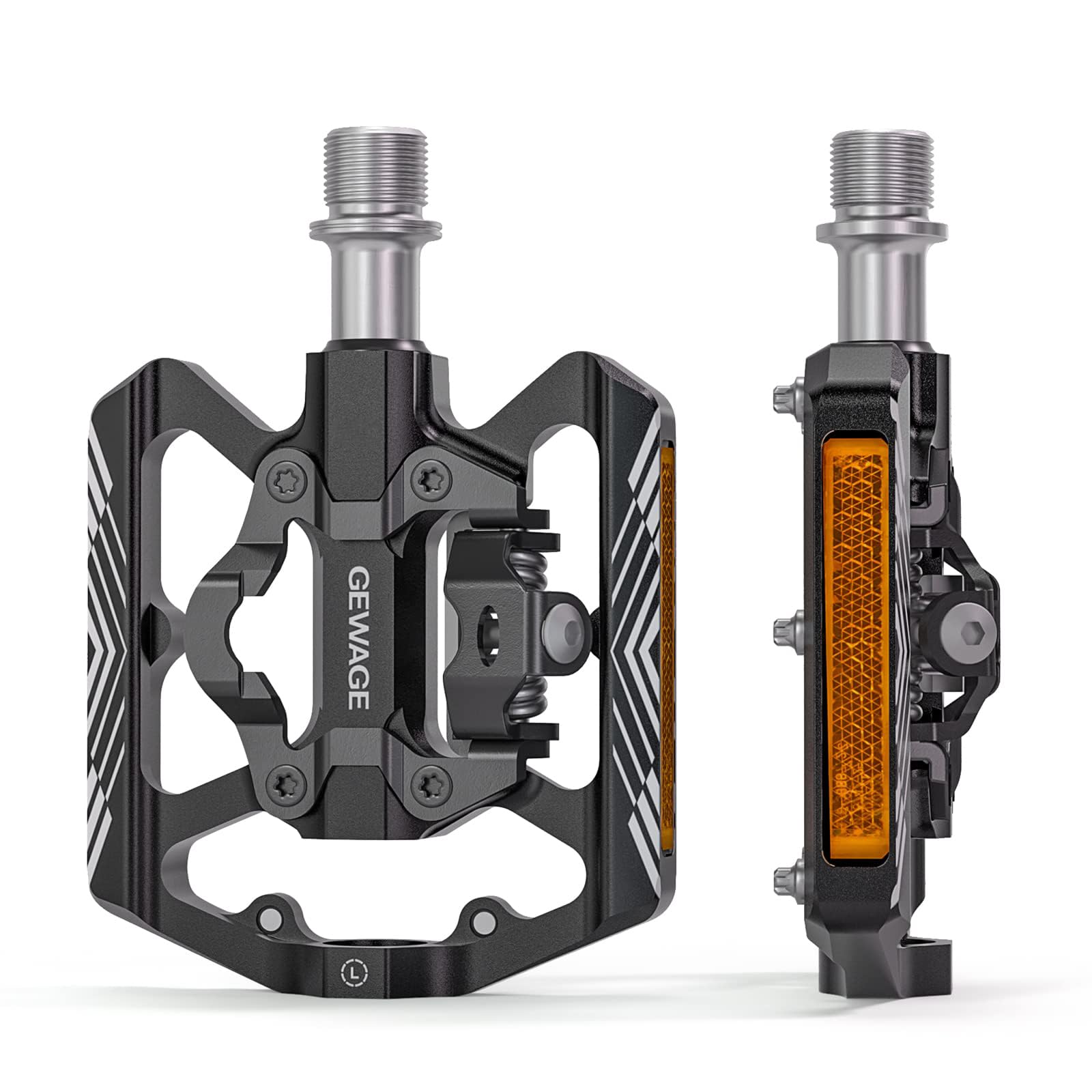 Pedales Automaticos Mtb Awa Amaholic 2.0 Con Traba Spd Compatible