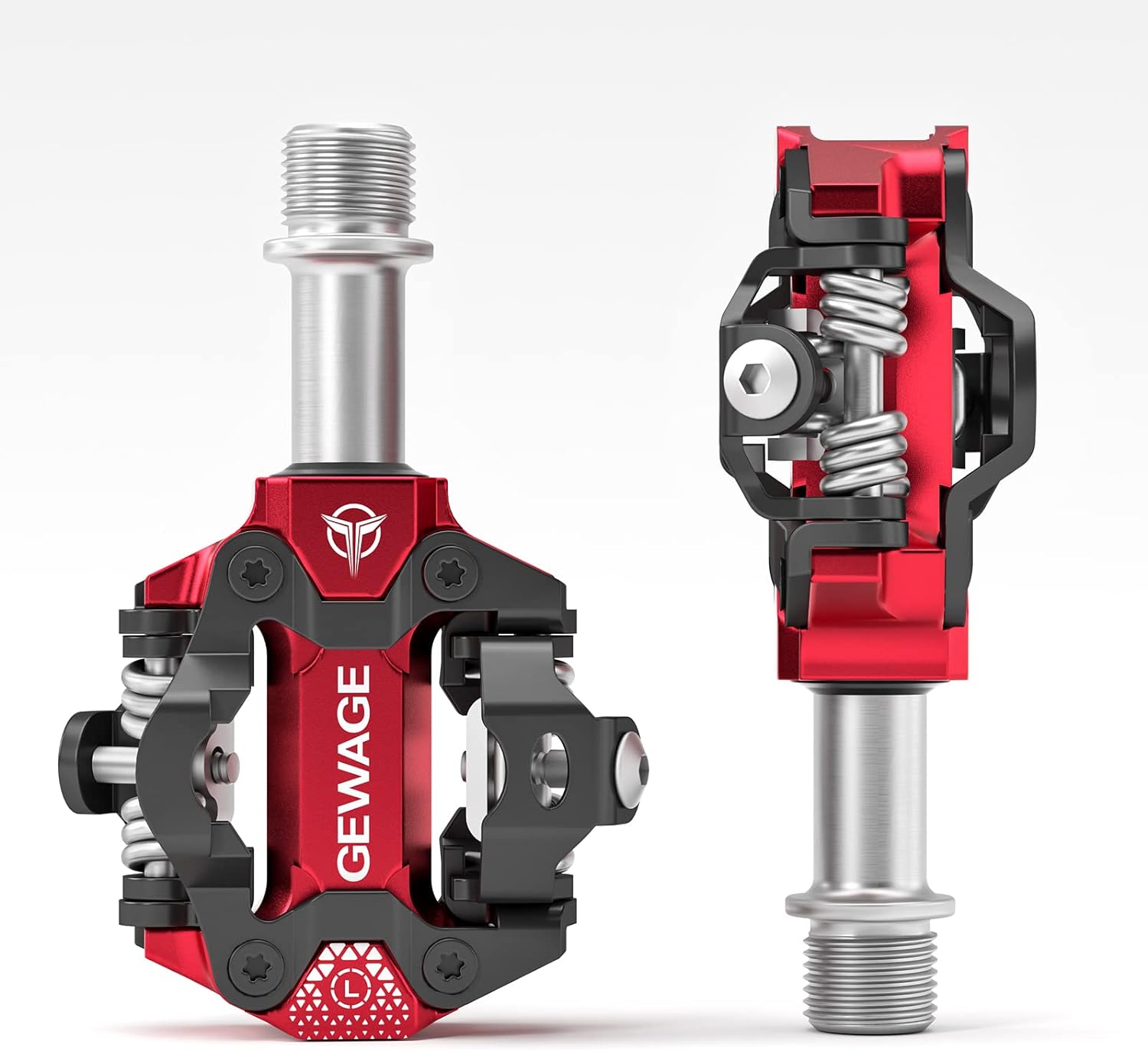 mountain bike cleats and pedals Mountain Bike Pedals -Clipless Pedals with Cleats -Lightweight Cliples – GEWAGE