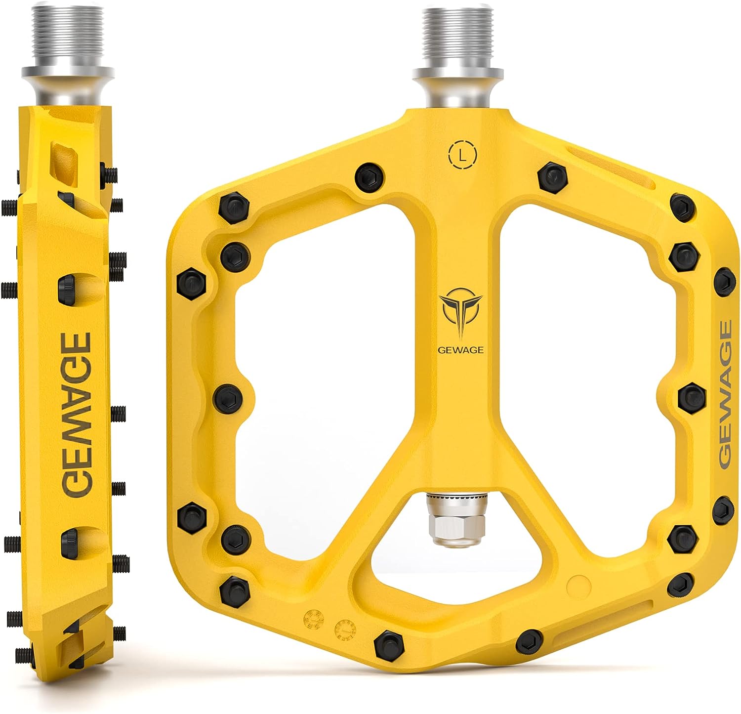 Pedali Per Mountain Bike Piattaforma Piattaforma Antiscivolo 9/16 - Foto 5