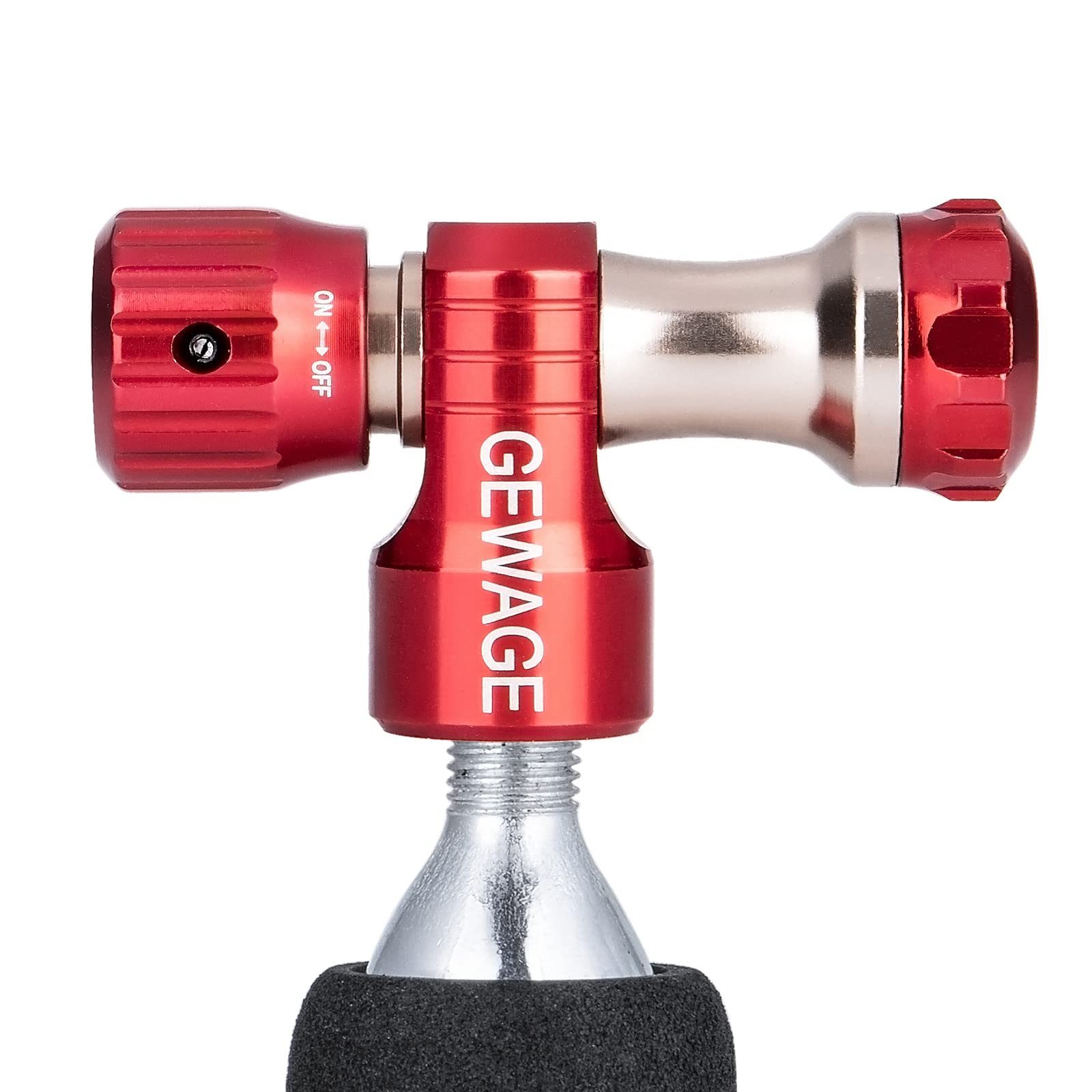Pompa CO2 per bicicletta ROCKBROS, 160 PSI con barometro, per Pompa CO2 per bicicletta ROCKBROS, 160 PSI con barometro, per