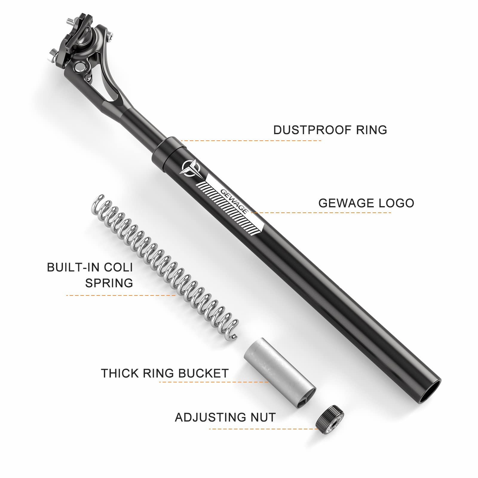 Bike seatpost shock absorber deals