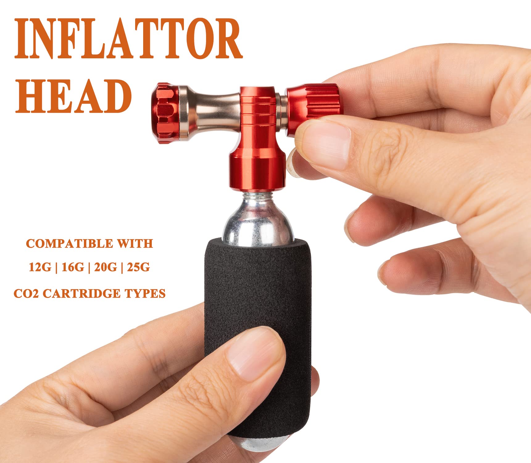 C02 Cartridges 16g Threaded CO2 Tyre Inflator In Presta