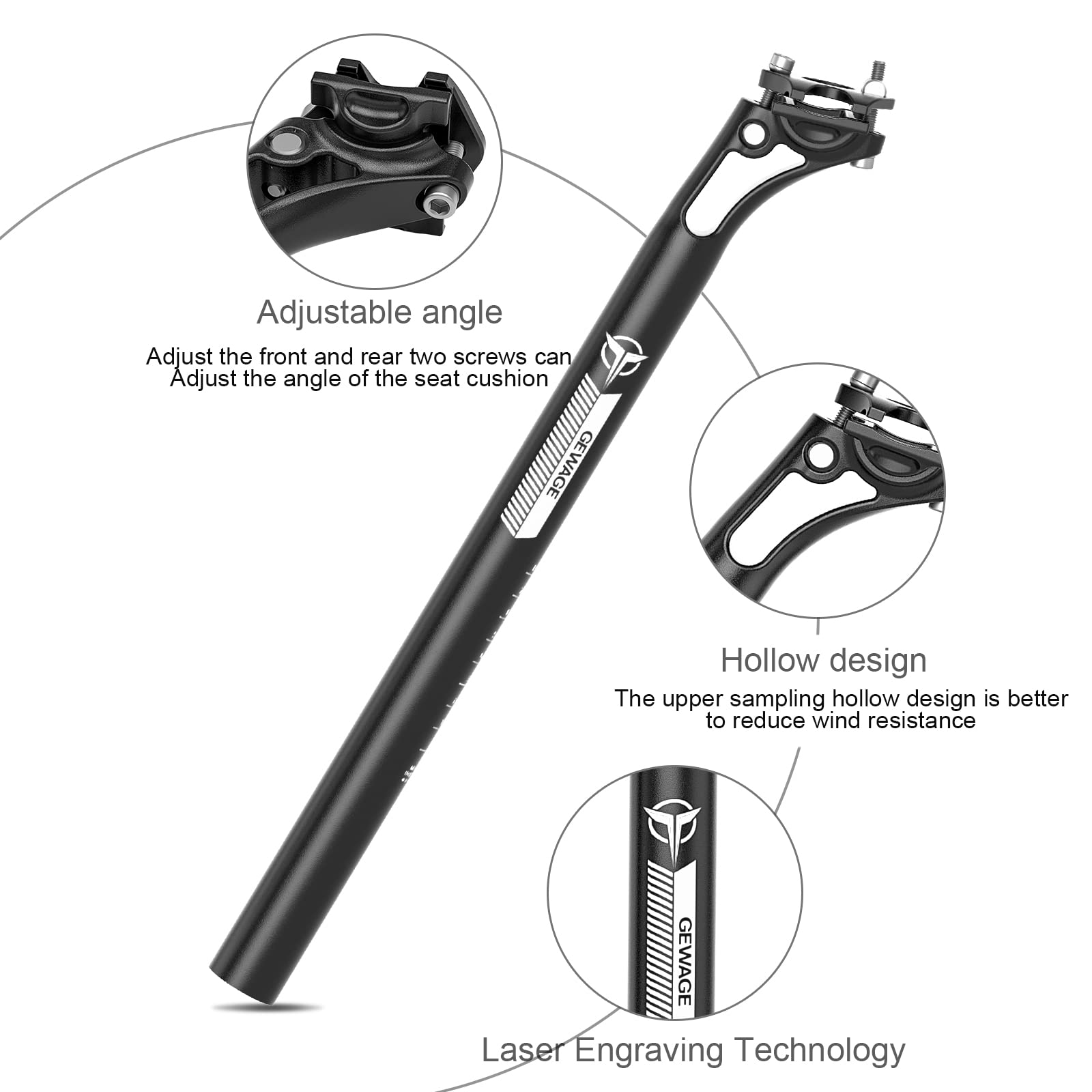 Adjustable bike seatpost on sale