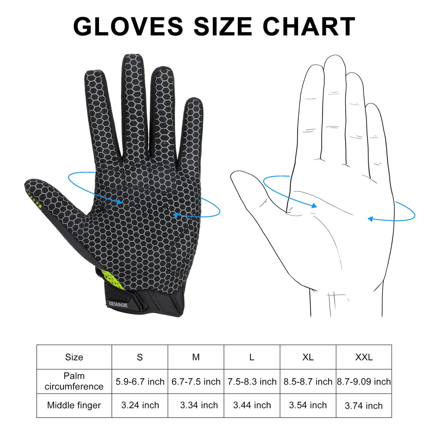 Cycling Gloves for Men/Women- Touch Screen Biking Gloves - Road Mountain Bike Bicycle Motorcycle Gloves for Fitness Cycling Training Outdoor Sports