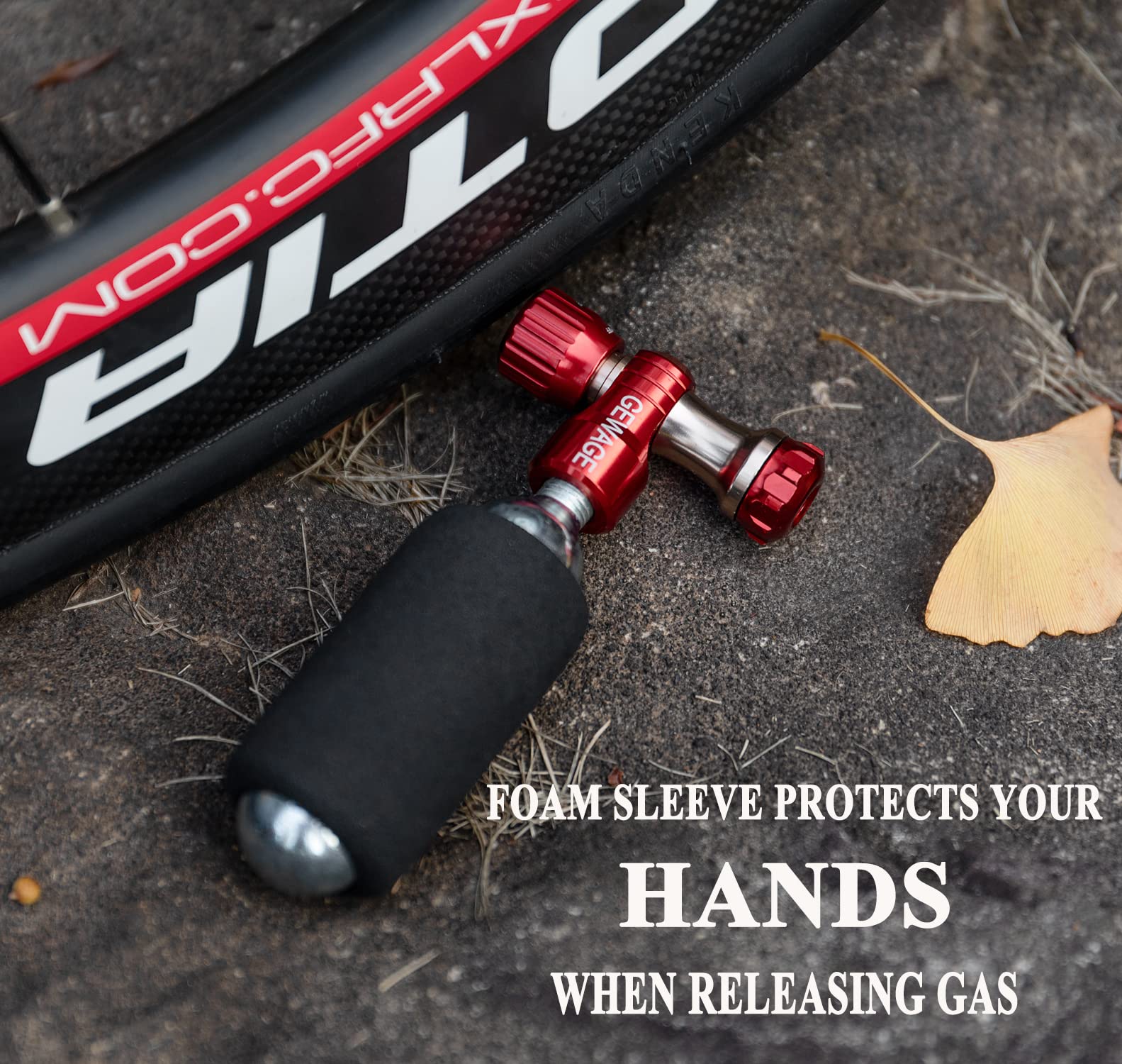 Pro Bike Tool CO2 Bike Tire Inflator Works With Presta Schrader